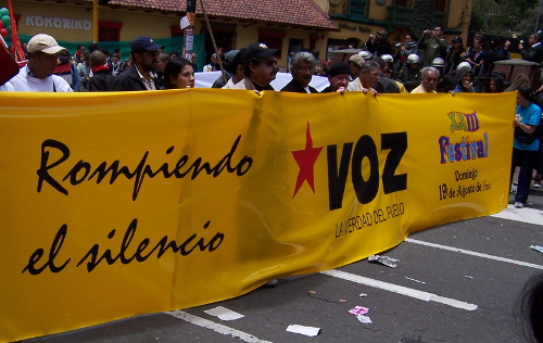 Marcha VOZ en primero de mayo 2007