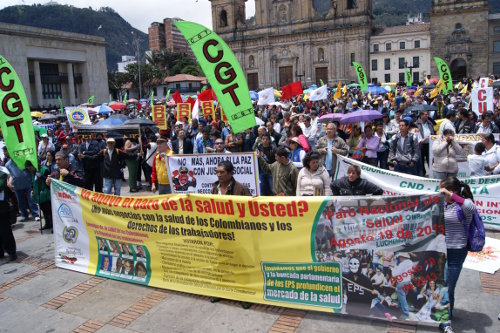 Marcha en apoyo a paros 20 de agosto 2013A