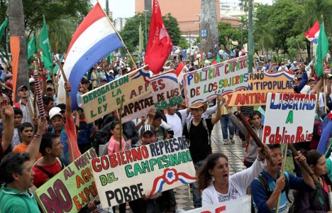 Huelga general en Paraguay