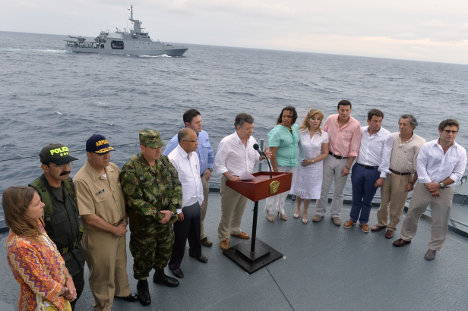 Juan Manuel Santos en San Andrés