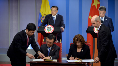 Li kequiang con Santos y cancilleres 3