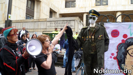 Planton contra el fuero penal militar