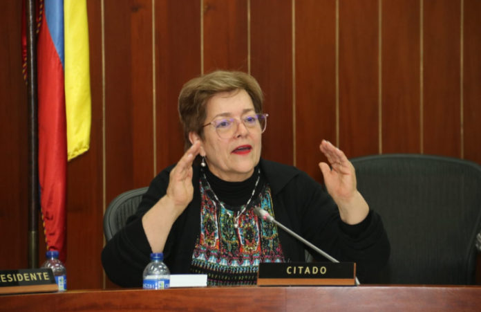 Gloria Ines Ramirez en el Congreso de la Republica